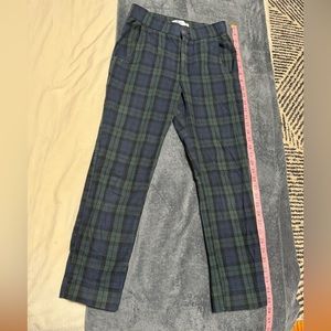 Hollister Plaid Straight Pants Size XS